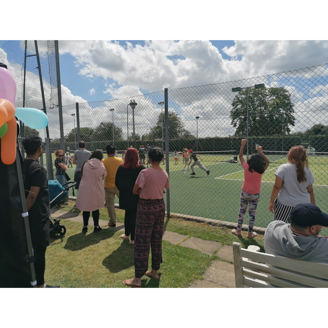 tennis open day, families