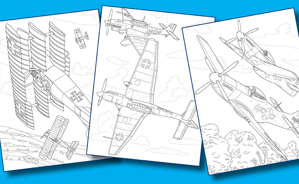 aviation colouring book, aircraft, colouring book, coloring book, activity book, childrens book, picture book