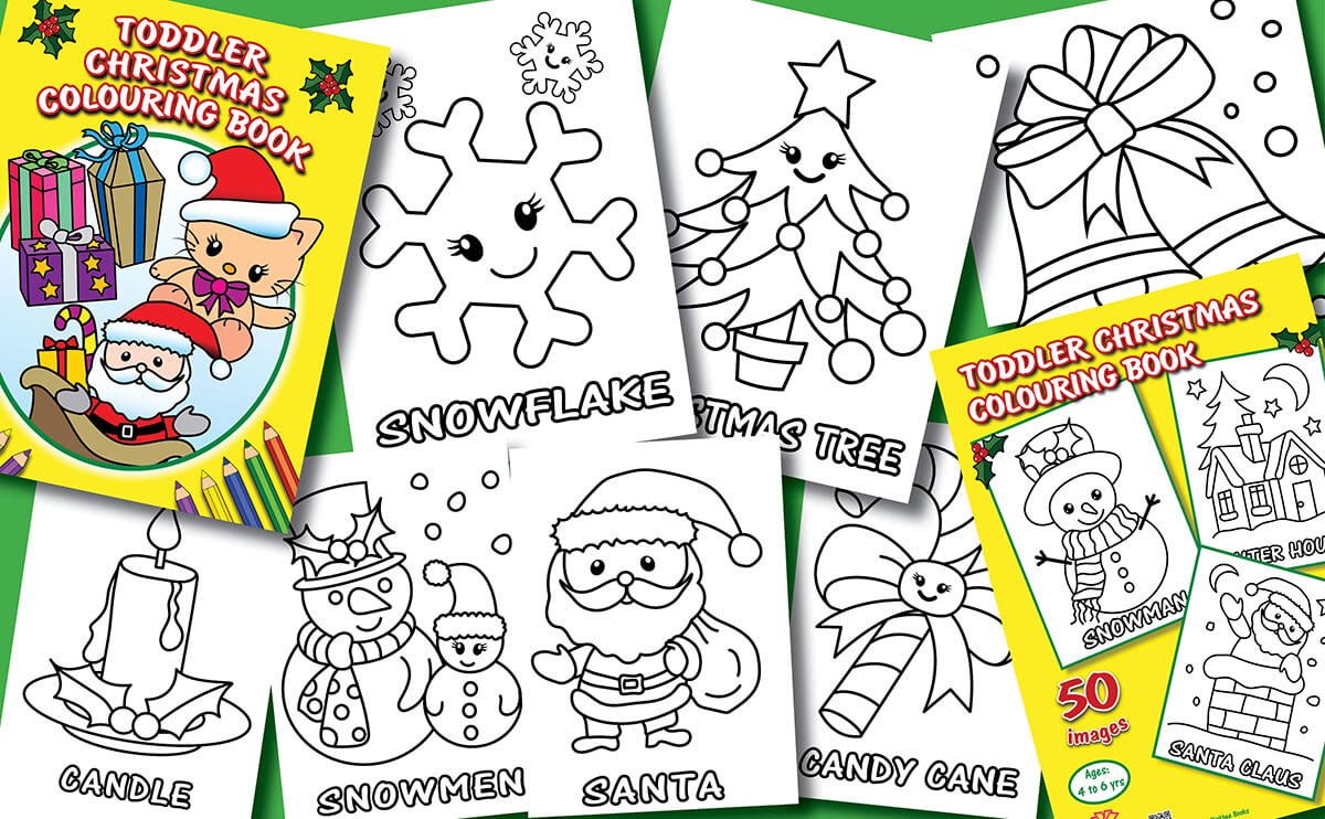 toddler christmas colouring book