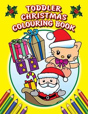 Toddlers christmas colouring book, activity book, coloring pages