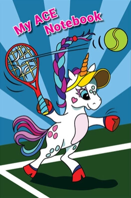self publishing author, tennis notepad, tennis notebook sport